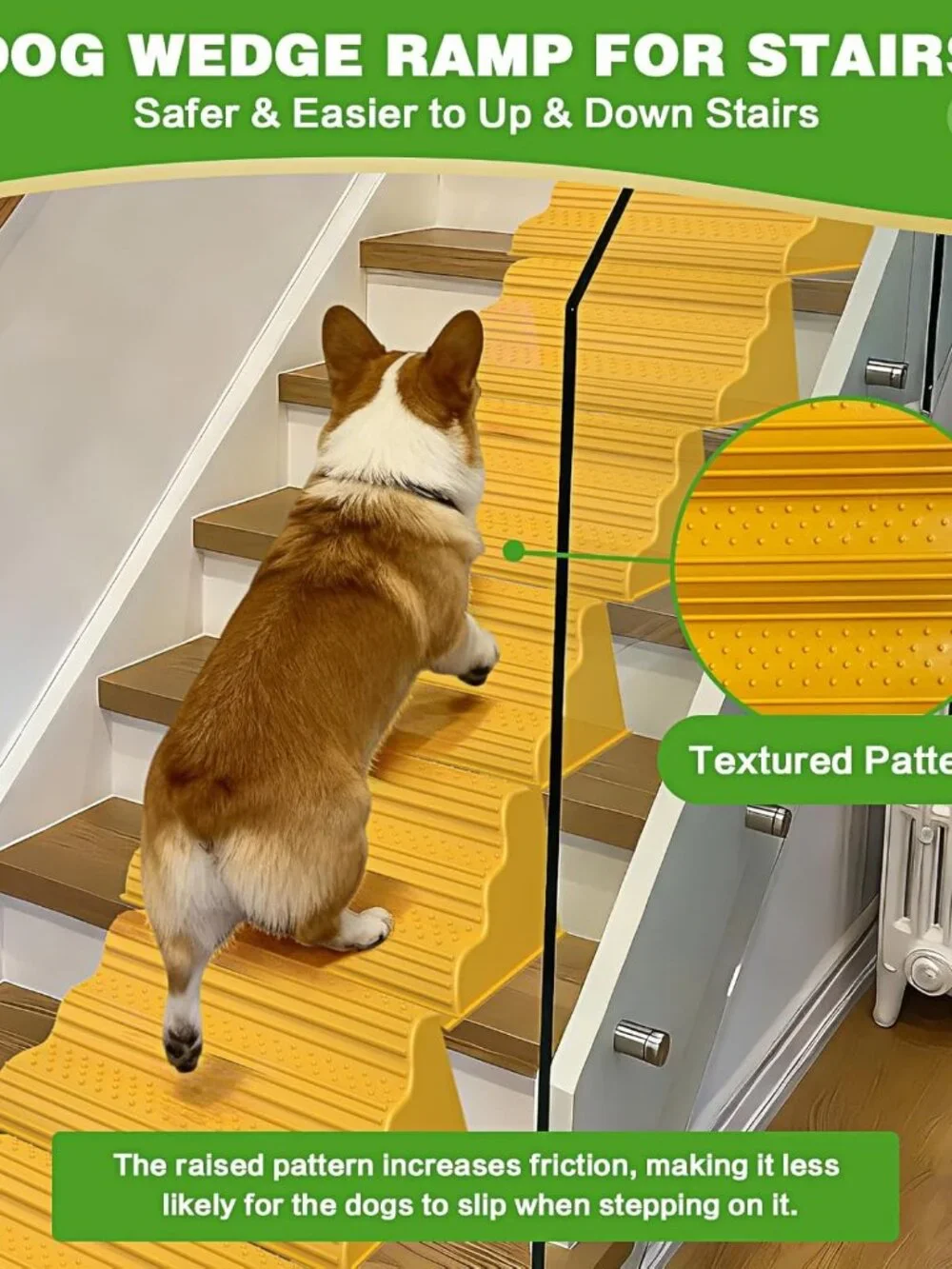 Moderate 3-Step Stair Ramp for Aged & Injured Pets 2PCS